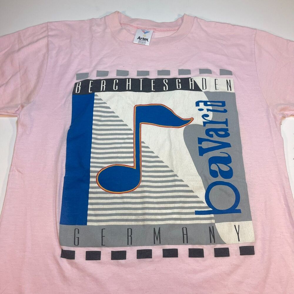 Vintage 1980s Artex USA 50/50 Single Stitch BAVARIA GERMAN T SHIRT Sz Mens M